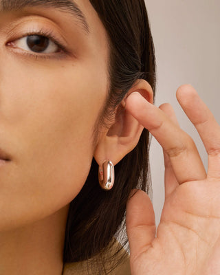 Jenny Bird Puffy U-Link Earrings