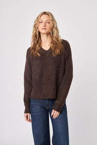 John + Jenn Charlie Sweater in Chocolate