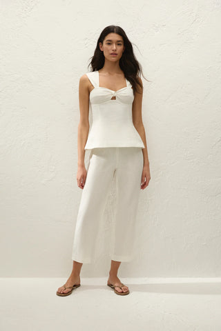 Faithfull Pallida Top - White