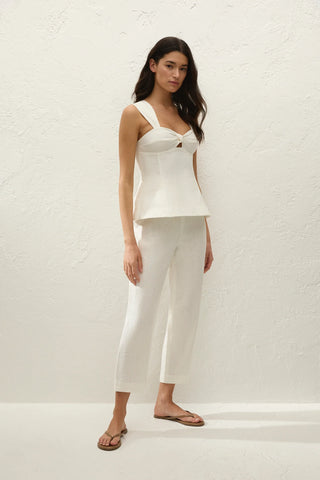 Faithfull Pallida Top - White