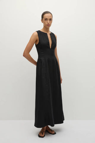 Faithfull Melia Maxi Dress in Black