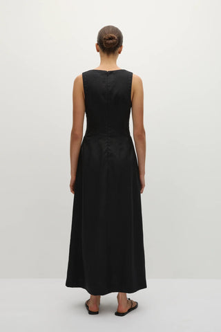 Faithfull Melia Maxi Dress in Black