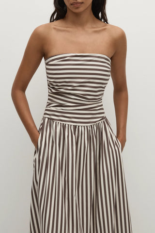 Faithfull Vera Maxi Dress - Norway Stripe Espresso