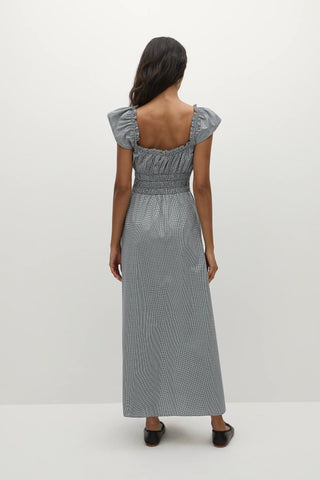 Faithfull Janne Midi Dress - Hanne Gingham Vintage Navy
