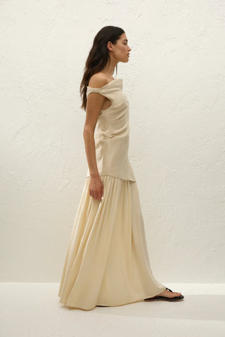 Faithfull Roma Maxi Dress - Panna