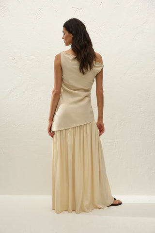 Faithfull Roma Maxi Dress - Panna