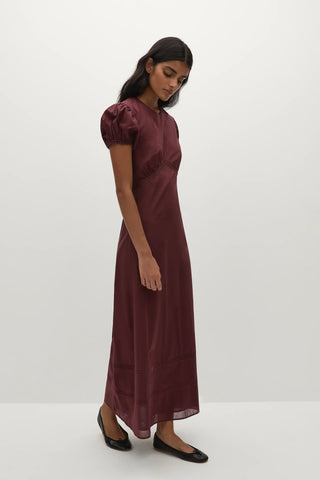 Faithfull Dagny Midi Dress - Bordeaux