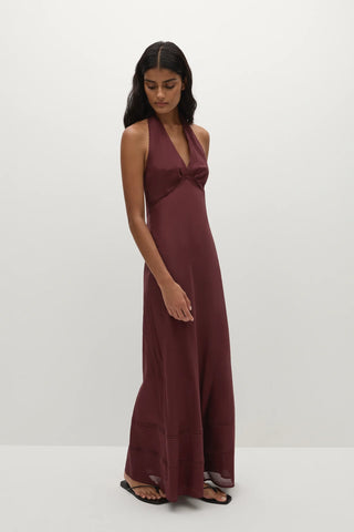 Faithfull Jasmine Maxi Dress - Bordeaux