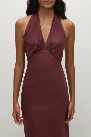 Faithfull Jasmine Maxi Dress - Bordeaux