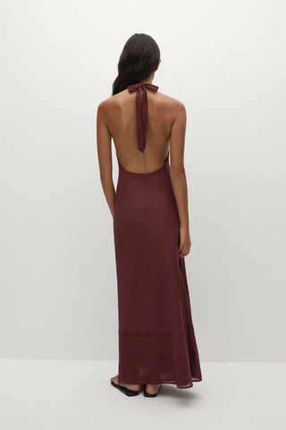Faithfull Jasmine Maxi Dress - Bordeaux