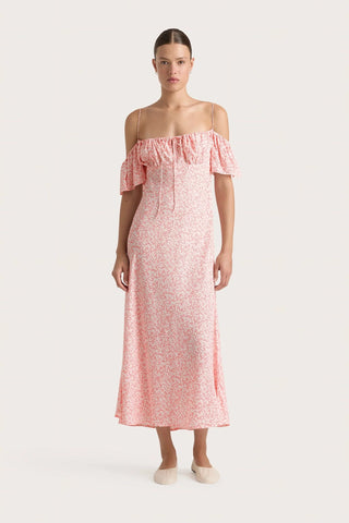 Faithfull the Brand Menton Midi Dress in Calla