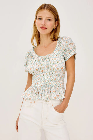 Rails Serena Top - Peach Peony