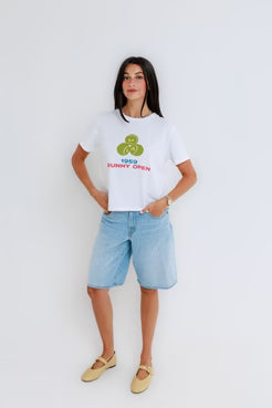 Sunny Somewhere Mia Sunny Open Everyday Tee - White