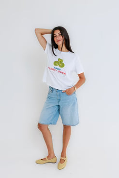 Sunny Somewhere Mia Sunny Open Everyday Tee - White