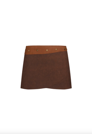 
            
                Load image into Gallery viewer, Lioness Nueve Mini Skirt in Chocolate
            
        