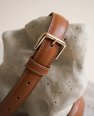 Flattered Barbara Leather Belt in Cognac
