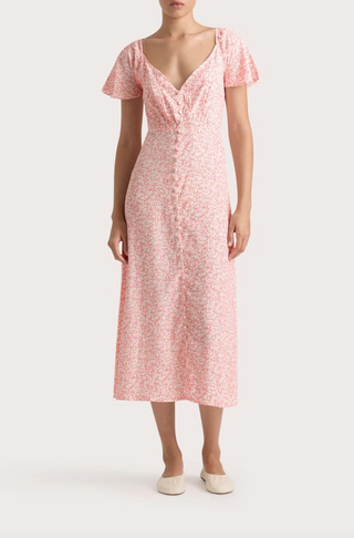Faithfull the Brand Aurelie Midi Dress in Calla