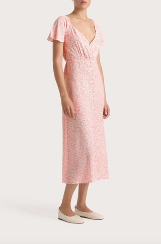 Faithfull the Brand Aurelie Midi Dress in Calla