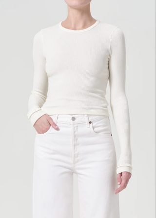 Agolde Alma Shrunken Crew Neck