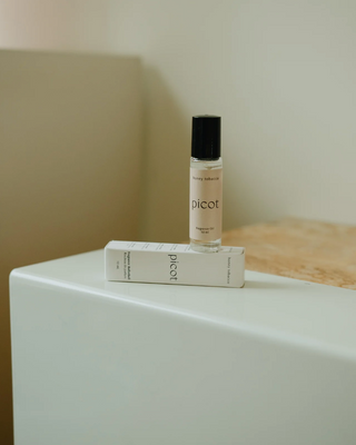 Picot Honey Tobacco Fragrance Roller - Orange Calcite