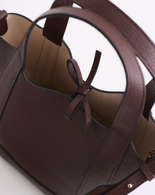 The Horse Alexi Tote Bag in Coffee Pebbled Leather