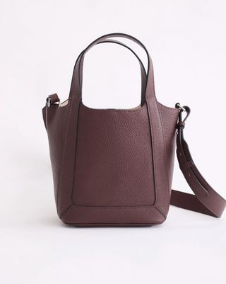 The Horse Alexi Tote Bag in Coffee Pebbled Leather