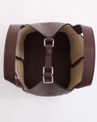 The Horse Alexi Tote Bag in Coffee Pebbled Leather