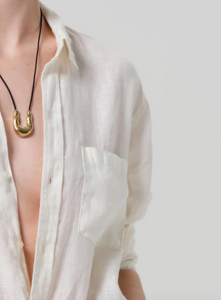 Citizens of Humanity Kayla Shrunken Linen Shirt