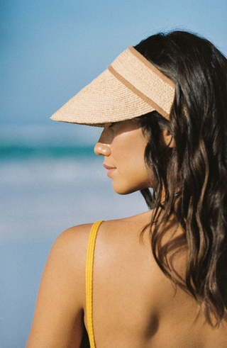 Lack of Color Linen Visor in Natural