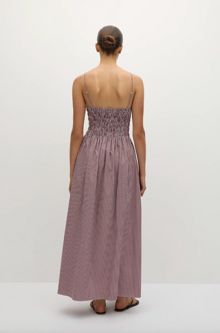 Faithfull Laia Maxi Dress in Deep Red
