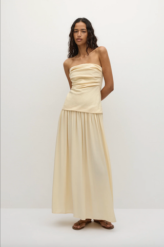 Faithfull Hedy Dress in Butter