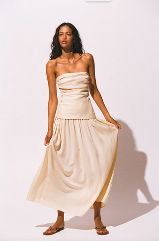 Faithfull Hedy Dress in Butter