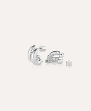 Jenny Bird Mini Florence Earrings in Silver