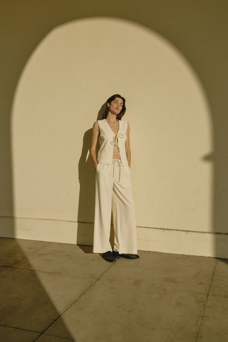 Mod Ref The Vera Pants in Cream