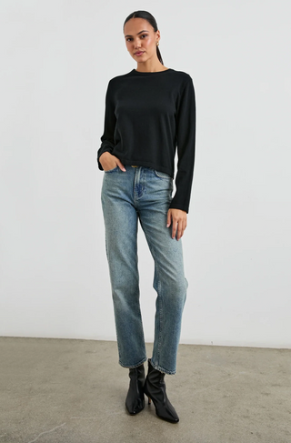 Rails Long Sleeve Tee in Black