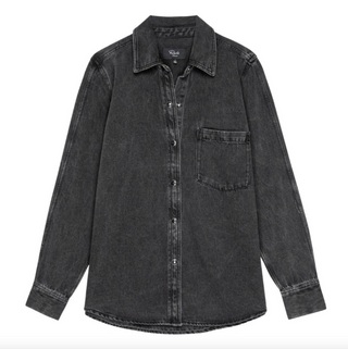 Rails Atticus Shirt in Washed Blk