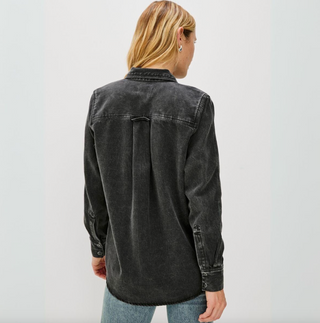 Rails Atticus Shirt in Washed Blk