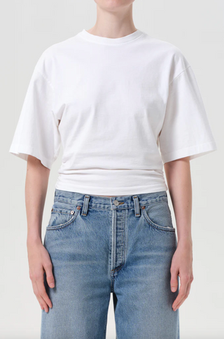 Agolde Shari Tee in White