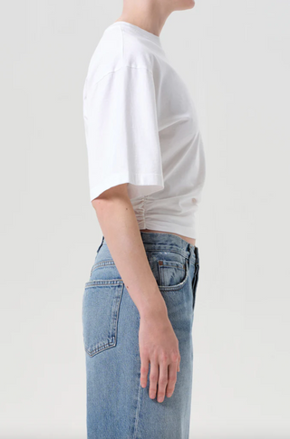 Agolde Shari Tee in White