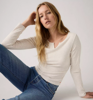 Levi's Dry Goods Cozy LS Shirt in Oatmeal