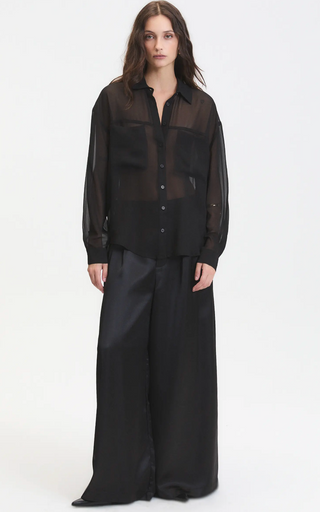 Deluc Grayson Sheer Shirt - Black