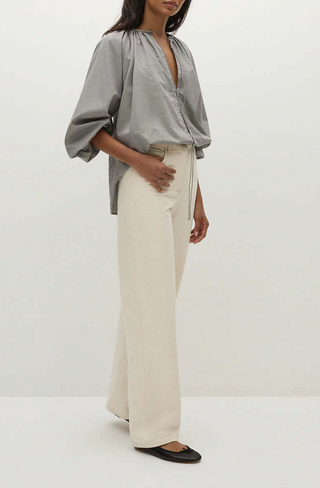 Faithfull Amara Blouse - Hanne Gingham Espresso