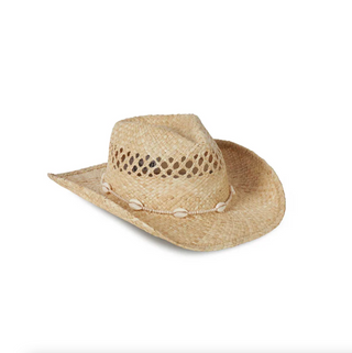 Lack of Color Seashell Cowboy Hat - Natural