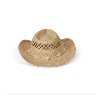 Lack of Color Seashell Cowboy Hat - Natural