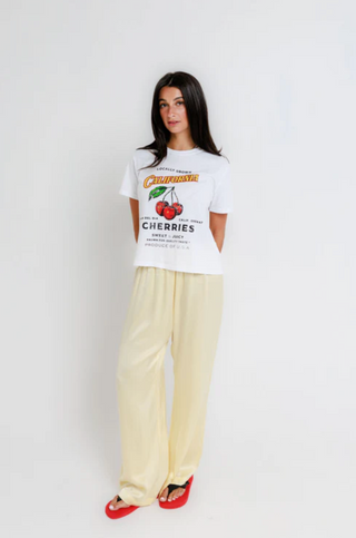 Sunny Somewhere Cherries - White