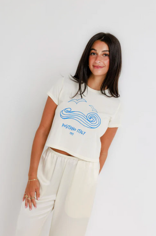 Sunny Somewhere Positano Italy - Off White
