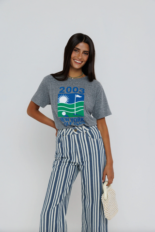 Sunny Somewhere NY Golf Club Tee - Heather Grey