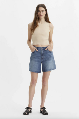 Levi's High Baggy Short - Worn Memory