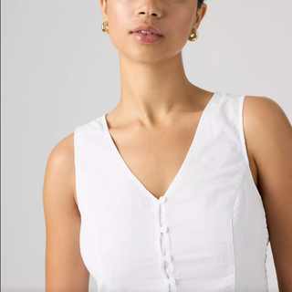 Levi's Teagan Blouse - Mini Eyelet Bright White