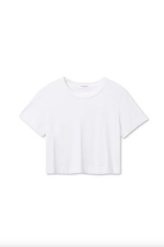 Perfectwhitetee Cher Ringspun Cotton Tee - White